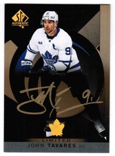 24/25 2024 SP AUTHENTIC JOHN TAVARES #86 BASE MYSTERY BLACK AUTOGRAPH AUTO LEAFS