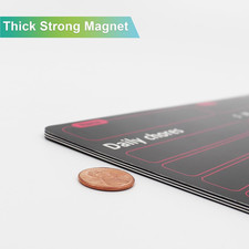 Magnetic Chore Chart for Kids Adult Teens Family - Daily Responsibility Chart wi