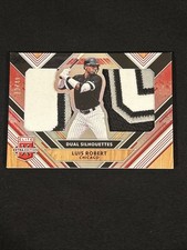 Luis Robert 2018 Panini Elite Extra Edition Red Dual Patch /49 #DS-LR White Sox