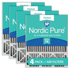 16x25x5 4 3/8 Honeywell/Lennox Replacement MERV 14 Air Filters 4 Pack