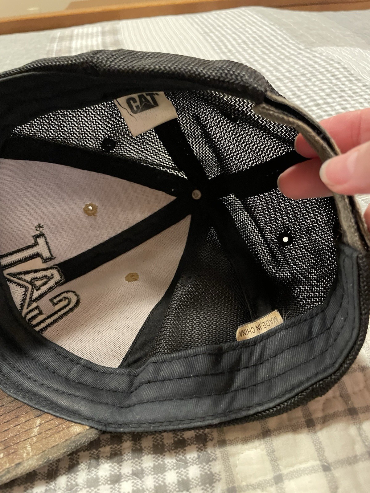 CAT Strapback Baseball Cap Multicolor OS Adjustab… - image 4