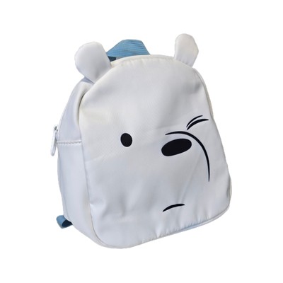 Miniso WE BARE BEARS Ice Bear Polar Bear Zippered Backpack Bag Cartoon Network