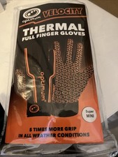Optimum Velocity Thermal Full Finger Rugby Gloves - Red