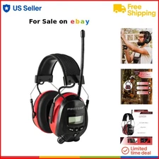 Digital Noise Cancelling Ear Muffs ABS Material 25dB NRR Hearing Protectors