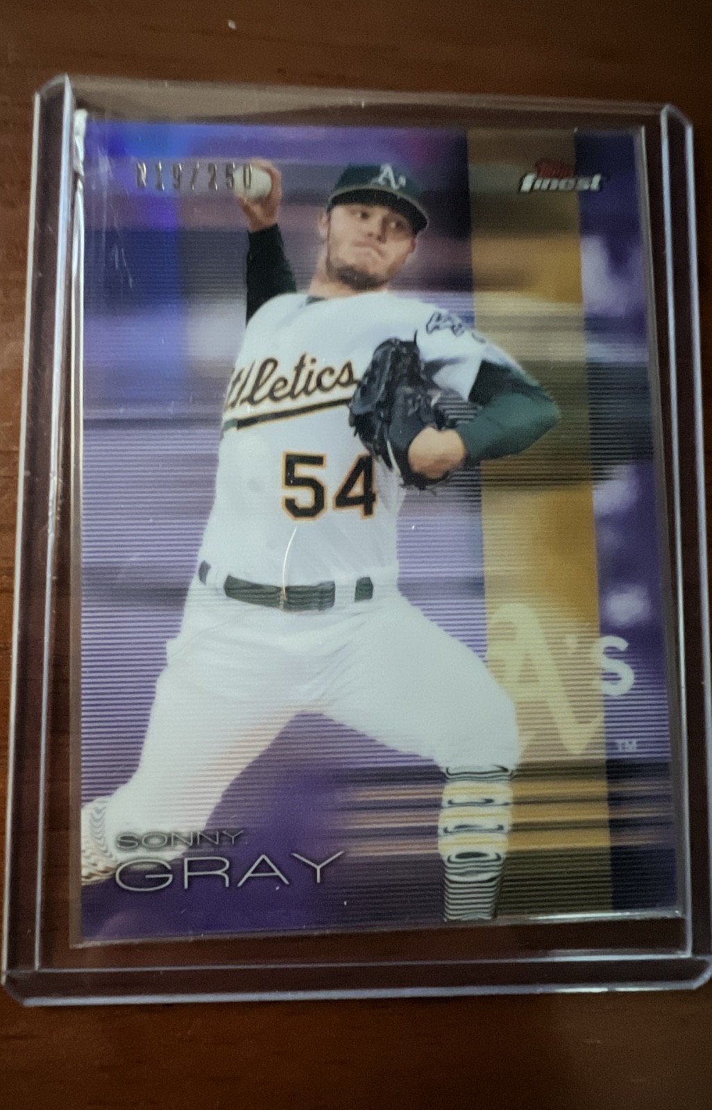 2016 Topps Finest - Sonny Gray #38 Purple Refractor /250