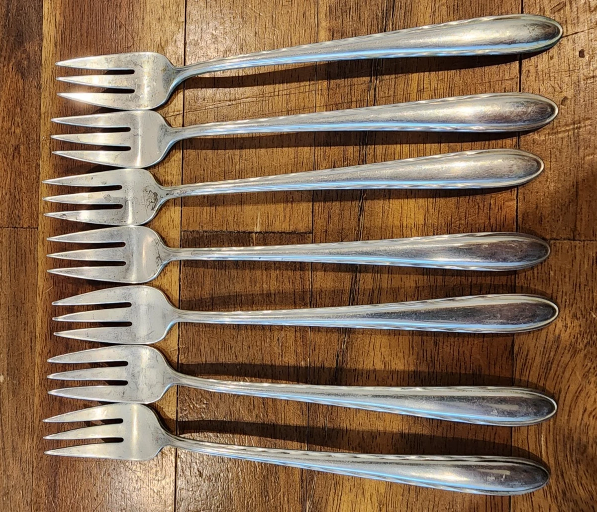 Towle Silver Flutes Antique US Sterling Silver Flatware Sets for