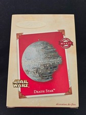Star Wars Death Star Vintage Hallmark 2002 Keepsake Ornament Light Voice