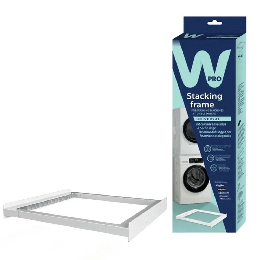 KIT DE SUPERPOSITION POUR LAVE-LINGE ET SÈCHE-LINGE HAIER AVEC ÉTAGÈRE