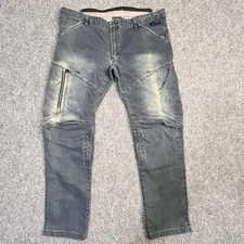 BMW Motorrad City Men's Denim Blue Pants Motorcycle Jeans Zip EU60 US50 Waist 44