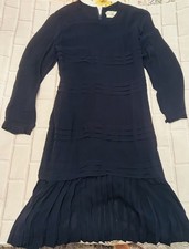 OSCAR DE LA RENTA VTG navy blue dress size 6