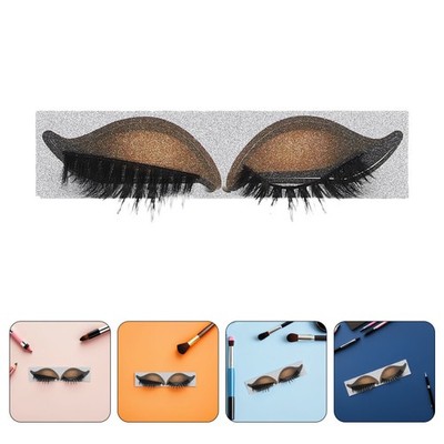  5 Pairs Eye Shadow Eyelash Patch Lazy Eyeshadow Makeup Stickers Cosmetics