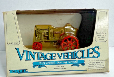 1987 McCormick-Deering Farmall Tractor 1/43 Diecast #2527 NIB