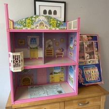 🩶 Sindy 🩶 1987 Vintage Pink Star Home Doll House With Balcony & Lift 