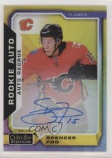 2018 O-Pee-Chee Platinum Rookie Autos Rainbow Color Wheel Spencer Foo Auto n1u