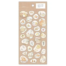 Quiet Life Rabbit Sticker Sheet Standard Size – MIND WAVE Bunny for Journals