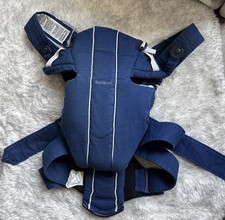 BabyBjorn Original Carrier Navy Blue Cotton. Newborn to infant 25 lbs.