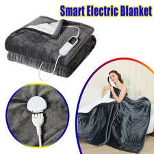 80X140Cm Auto Power off Heated Blanket Smart Thermostat Machine Washable Electri