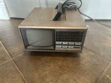 Vintage GE General Electric 5" TV AM/FM Radio Model 7-7150A
