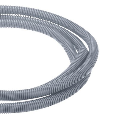 50ft 1/2 Inch Gray Wire Loom Split Tubing Cord Protectors Flexible Conduit