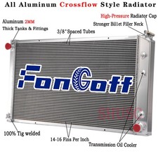 3 Row Aluminum Radiator For 1989-1991 Chevy Gmc Rv 2500 3500 7.4l 454 V8 Gas