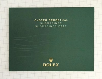 Rolex Submariner Date Manual und Garantie Booklet  07-2015 Englisch