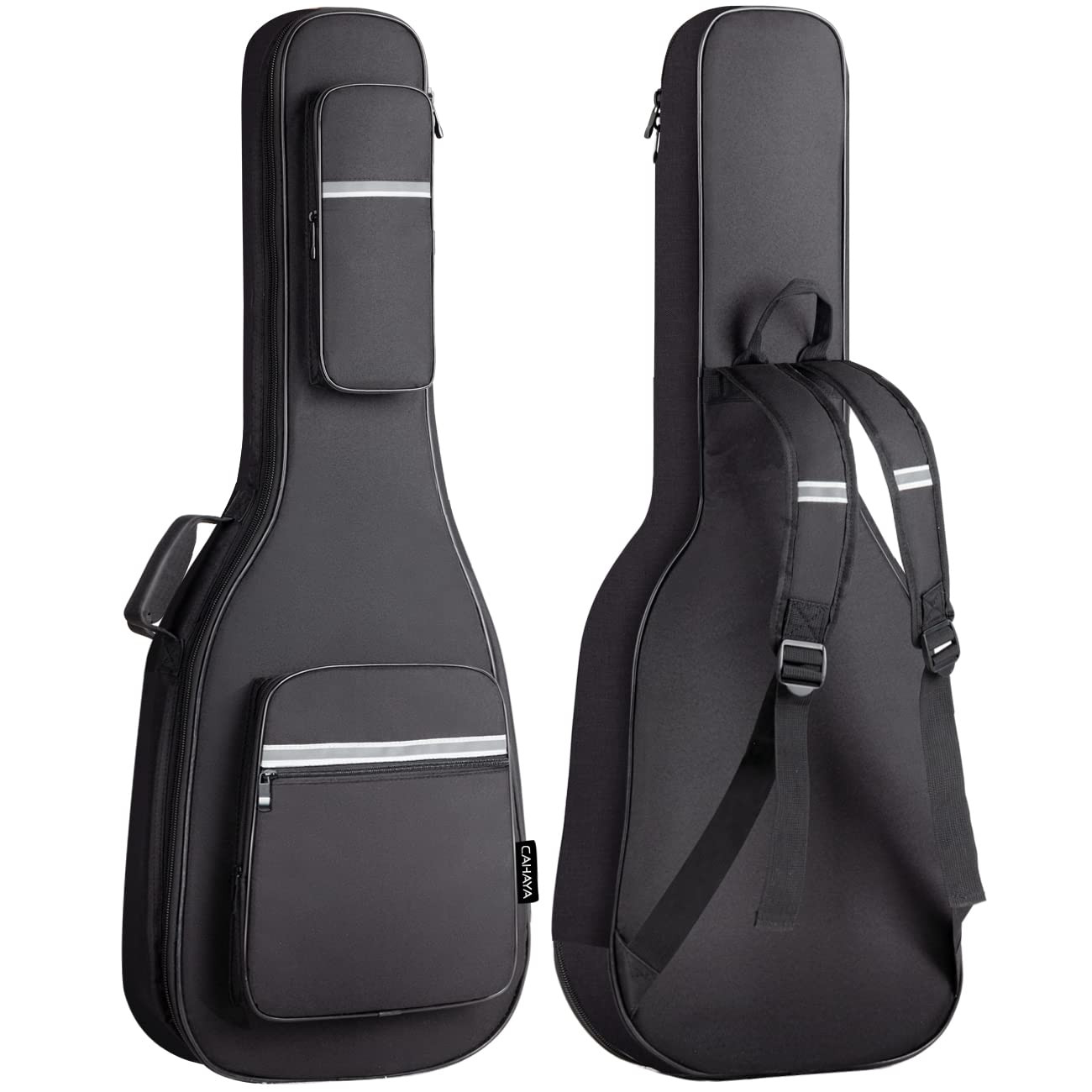 Electric Guitar Bag Padded Gig Bag Soft Case - 0.5in Thick Padding with Refle...