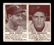 1941 Double Play #51-52 Buck Newsom / Hank Greenberg (HOF) GD Baseball Card