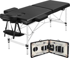 Portable Massage Tables Aluminium Height Adjustable Facial Salon Tattoo Bed