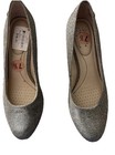 Women's High Heel Shoes.size 7 1/2 Silver Black Color — photo 2