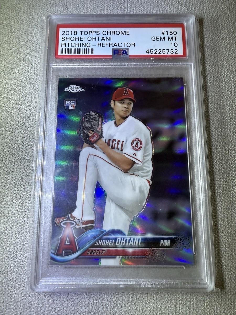その他 2018 Topps Shohei Ohtani RC Blue PSA 2018 Topps Chrome Shohei Ohtani Blue Wave RC Rookie Auto