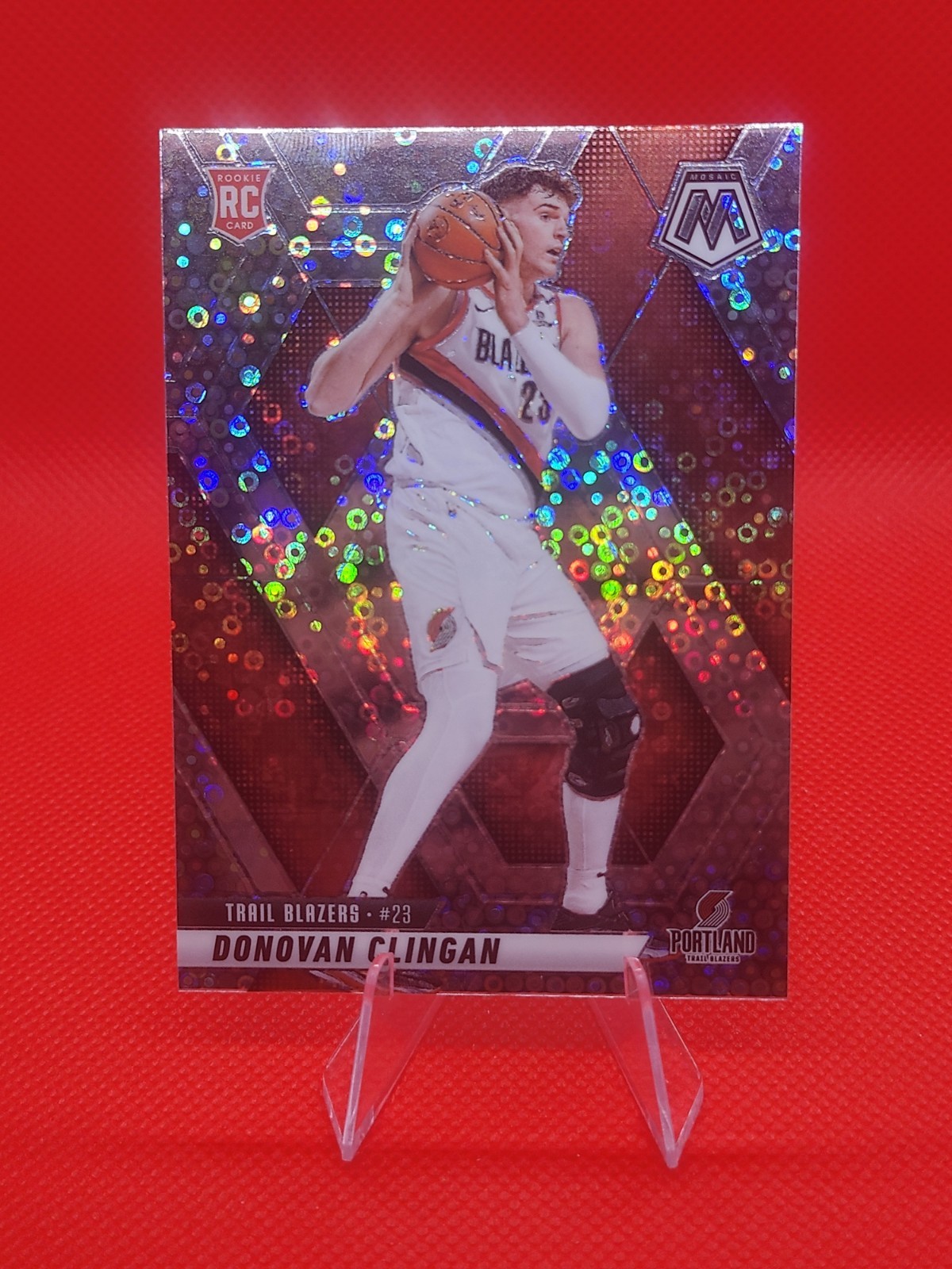 2024-25 Mosaic Basketball - Disco Prizm - DONOVAN CLINGAN (RC) #246