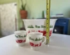 1950' Hazel Atlas Egg Nog/Punch Bowl Set with 6 Cups & One Bowl, MCM, MILK GLASS
