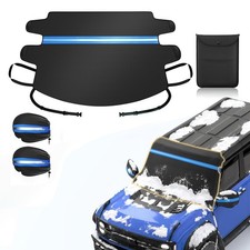 Agricasst Windshield Cover for Ice and Snow, 600D Windshield Snow Cover with