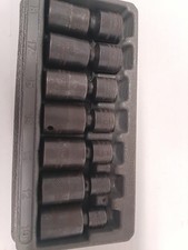 Snap On 3/8" Drive Metric Impact 6-Point 7 Piece Swivel Socket Set