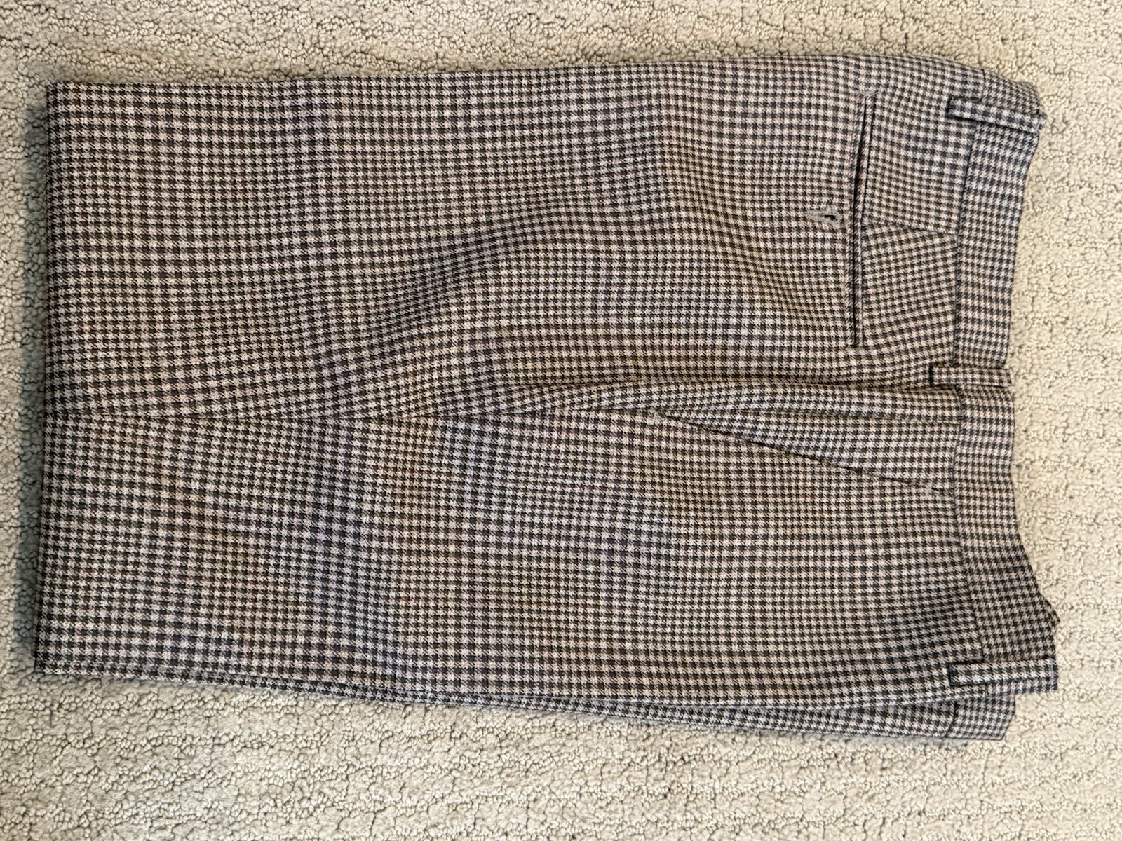 Etro Milano Men’s 50 34W Brown Plaid 100percent Wool Pants Italy New No Tags image 10