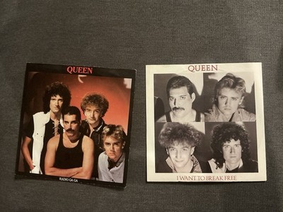 Queen 2x 7  Single Radio Ga Ga + I Want To Break Free. 1655327 +2001177