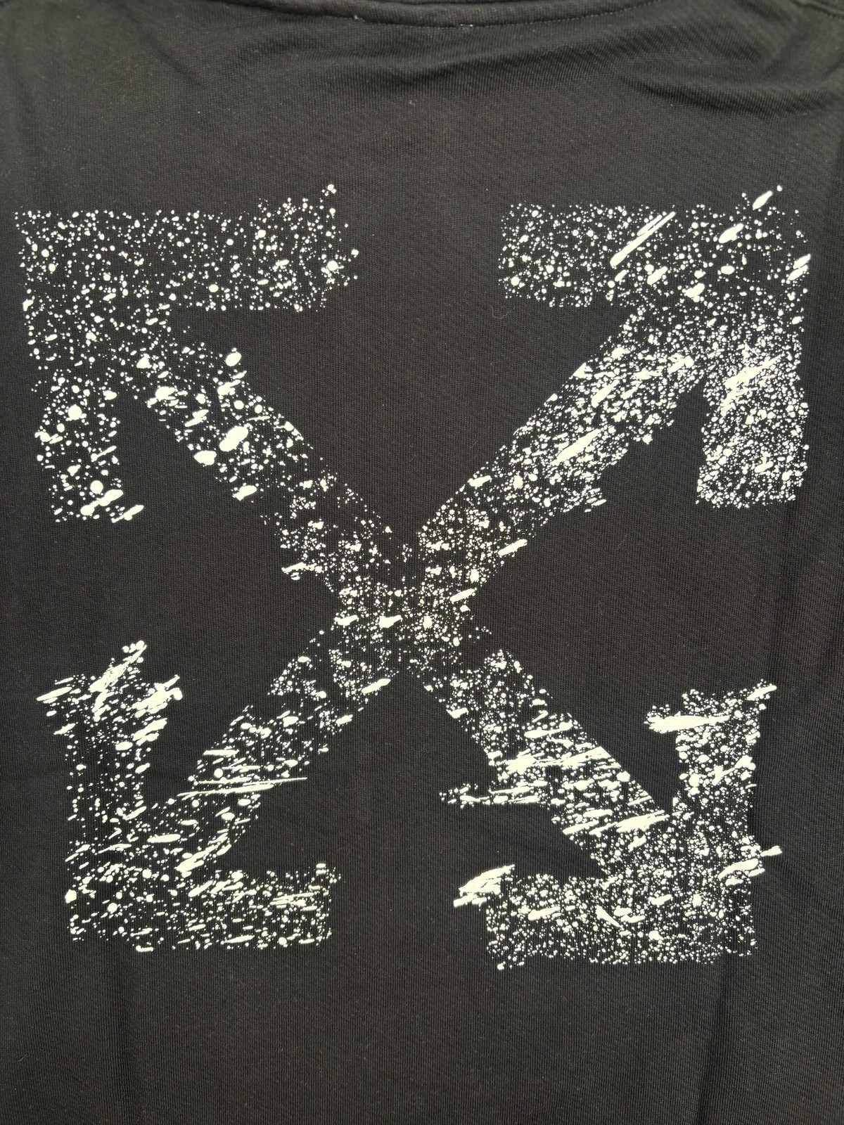 OFF-WHITE "Paint Splatter Arrows" French Terry Pullover Hoodie Size XS image 3