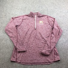 Winthrop Eagles Pullover Mens XL Red Dri-FIT 1/4 Zip Long Sleeve Athletic Nike