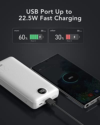20000mAh Fast Charging Power Bank with USB-C, 4 Outputs & 2 Inputs 20000mAh Fast Charging Power Bank with USB-C, 4 Outputs & 2 Inputs