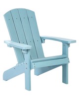 Moderner Muskoka Kinder Gartenstuhl Blau Mit Breiten Armlehnen Adirondack