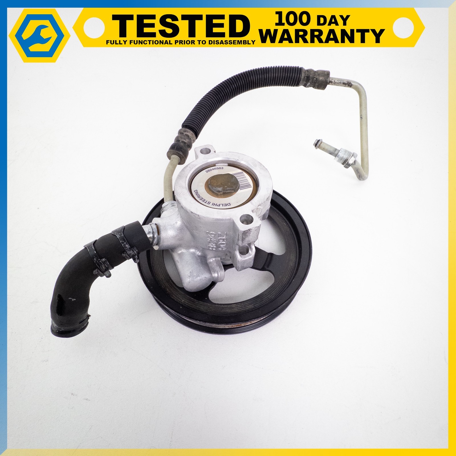 05-07 CHEVROLET CORVETTE C6 6.0L LS2 POWER STEERING PUMP W/ PULLEY OEM