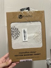 MamaRoo Sleep 100 Cotton Bassinet Sheet White Crosshatch