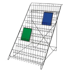 Black Floor Standing Wire Rack (Book and Magazine Rack)