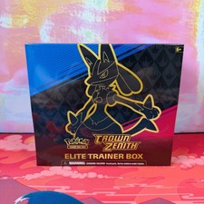 Case Fresh Sealed Crown Zenith Elite Trainer Box ETB 10 Packs Sword Shield Mint