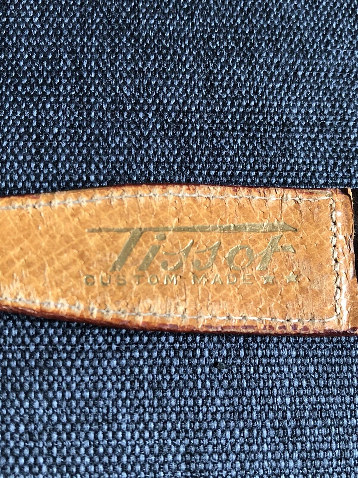 Vintage Tissot 20mm Brown Crocodile Leather Watch Strap, Custom Made - Image 4 of 4
