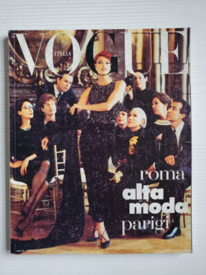 vogue italia 1991 別冊付録付き 　super model 9/1991 VOGUE ITALIA mag Linda E Claudia SCHIFFER Yasmeen