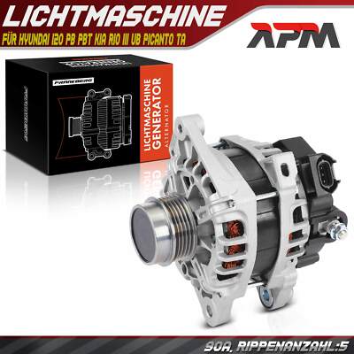 Lichtmaschine Generator 90A für Hyundai i20 PB PBT KIA Rio III UB Picanto TA