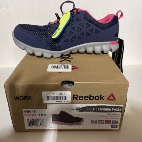 Size 8.5 - Reebok Classics Satin Purple woman's Sneaker - Picture 2 of 3
