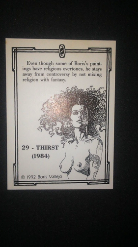 BORIS VALLEJO FANTASY ART 1992 #29 Sete 1984-L@@K! - Foto 2 di 2