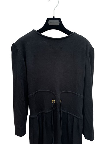 Yves Saint Laurent Vintage Hiver 1992 Black Wool Dress Size 38 fits S - Picture 2 of 6